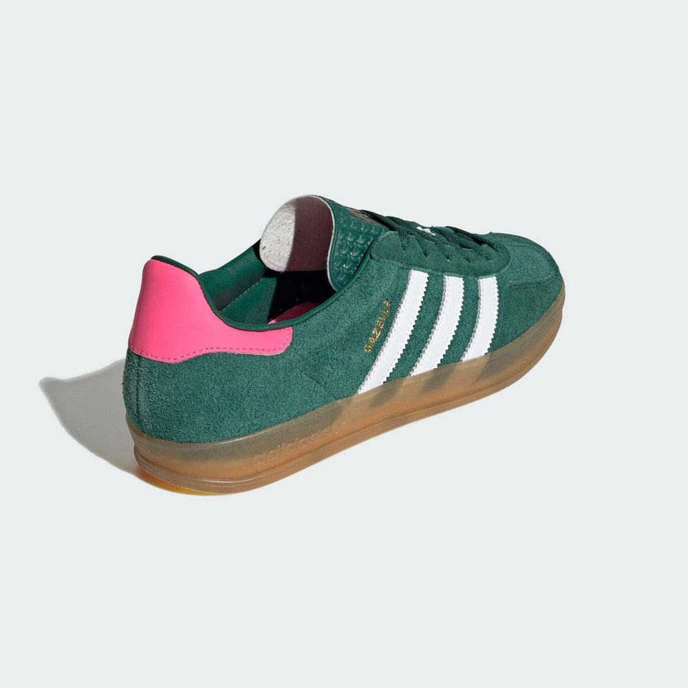 Gazelle Indoor Collegiate Green Lucid Pink (Womens)