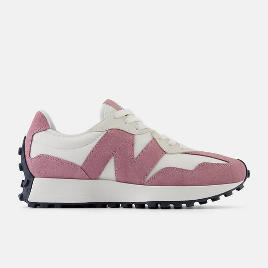 New Balance 327 Pink White Suede (Womens)